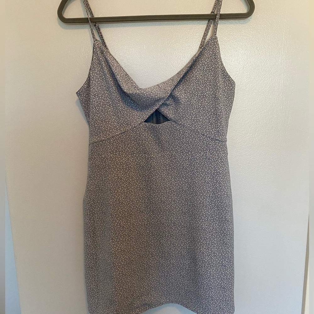 Abercrombie & Fitch Ditsy Floral Cut-Out Dress
